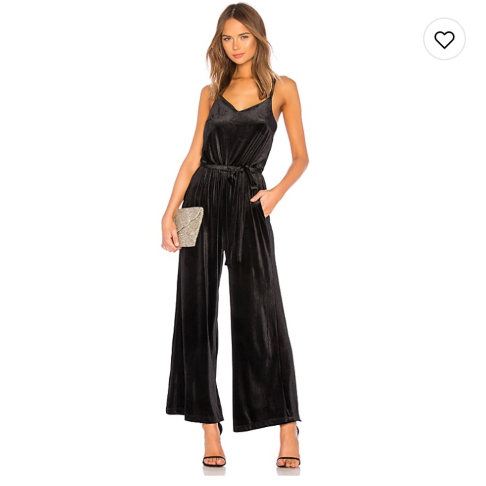Sanctuary One Night Only Velvet Jumpsuit